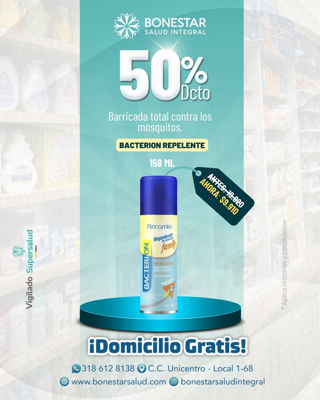 BACTERION REPELENTE