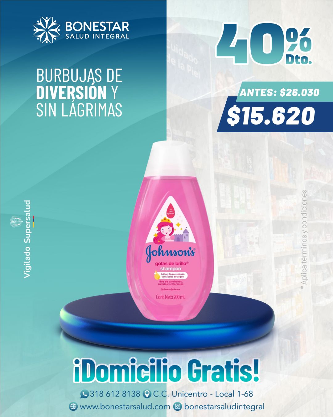 JOHNSONS GOTAS DE BRILLO
