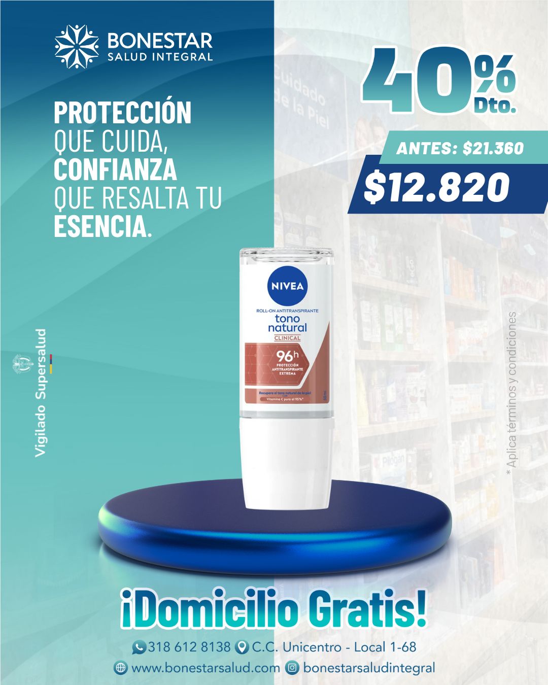 NIVEA TONO NATURAL LIQUIDO