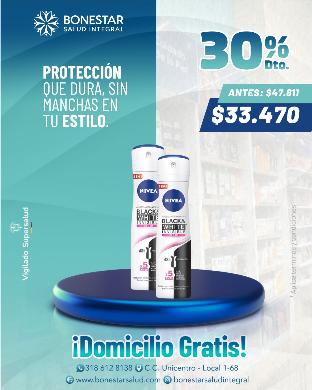 NIVEA BLACK AND WHITE WOMEN