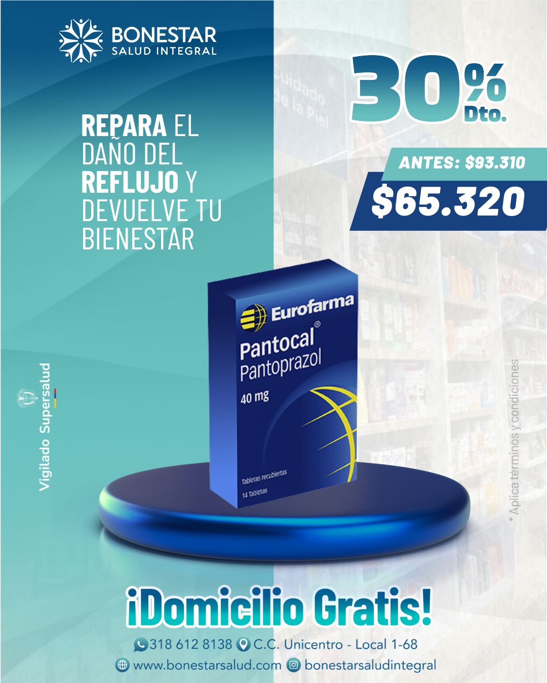 PANTOCAL 14 TABLETAS